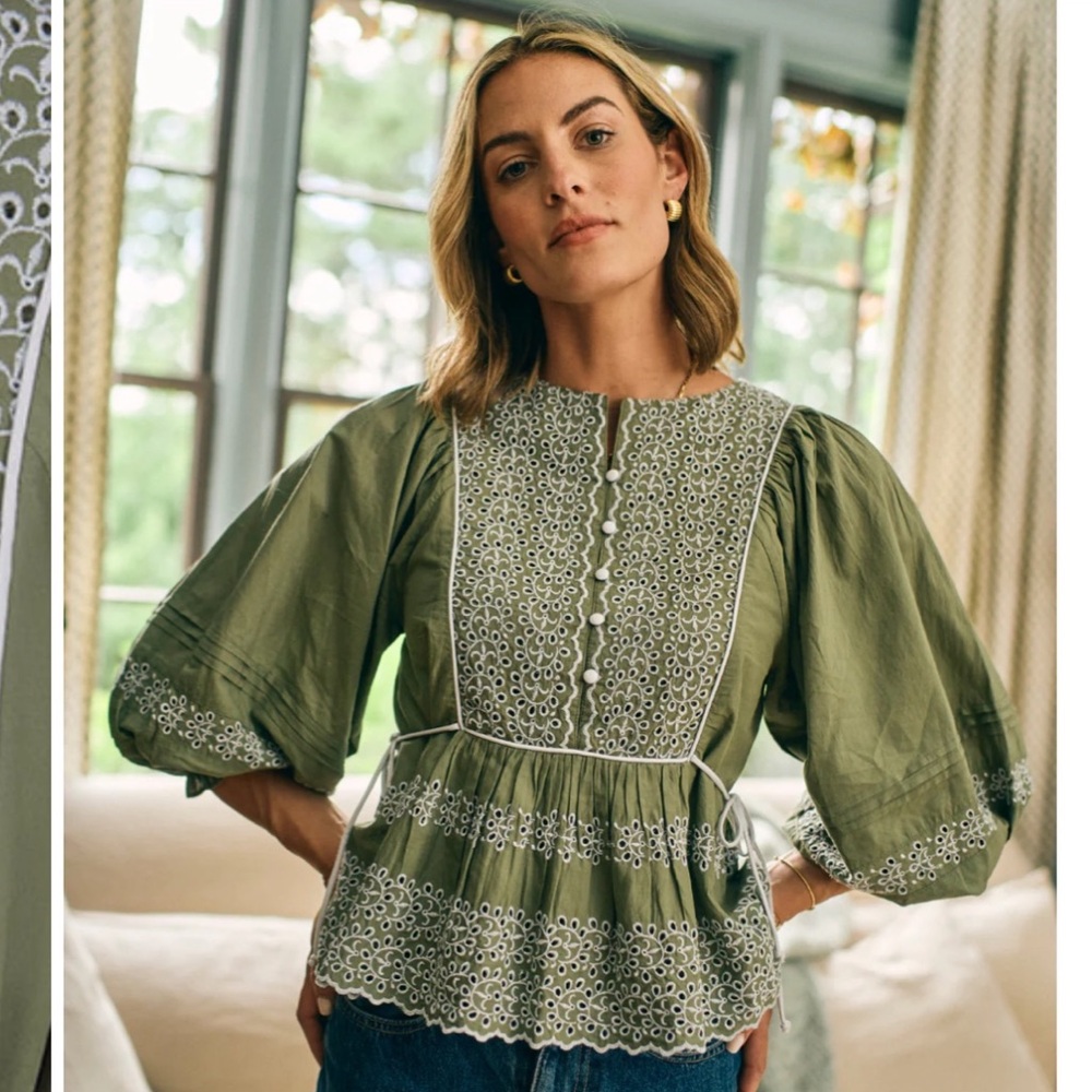 Baybala Mallie Top in Olive Green